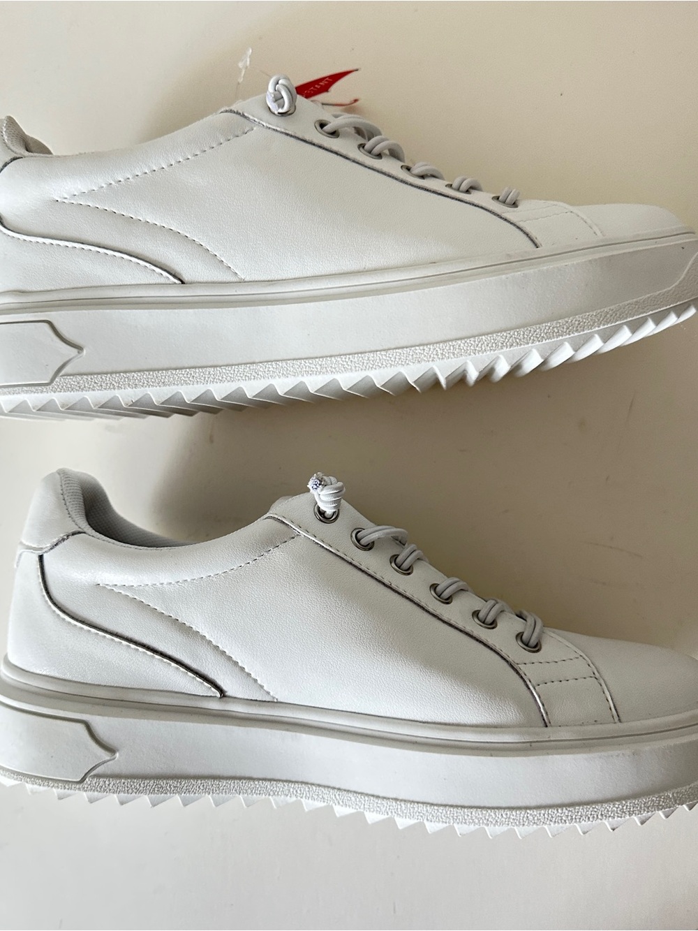 NEW Blondo Goose Waterproof White Low-Top Leather Women's Sneakers, Sz 7.5M - Picture 7 of 11